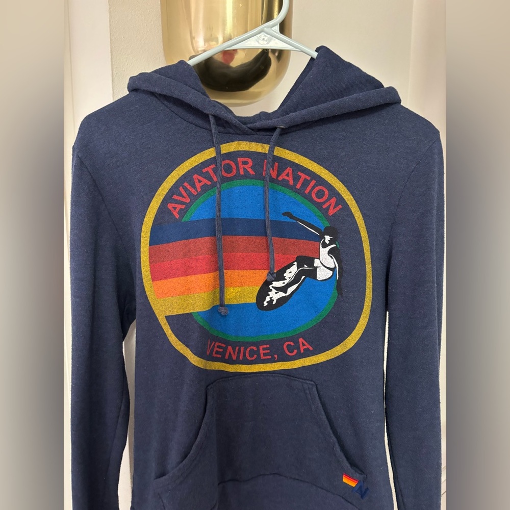 Aviator nation navy sweatshirt